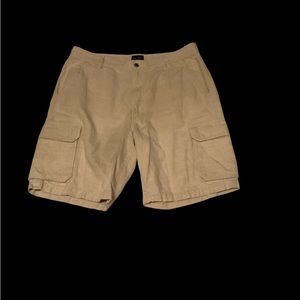 Indigo Palms Linen Shorts